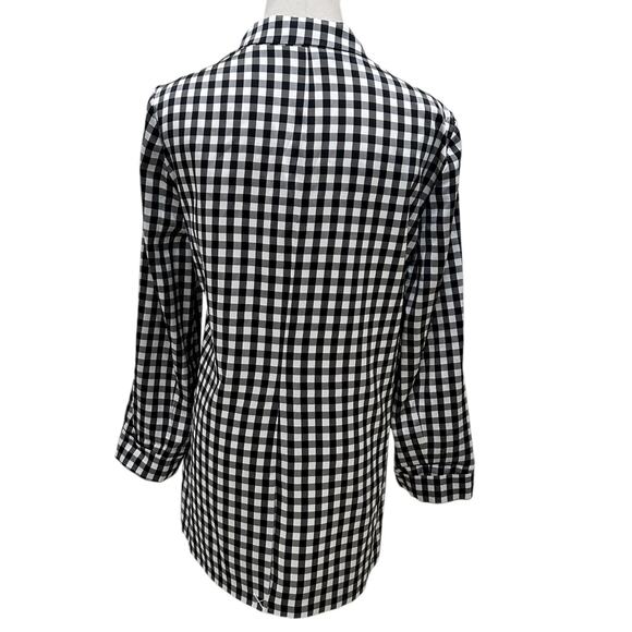 New Cami NYC Owen Blazer In B&W Gingham - Picture 3 of 7